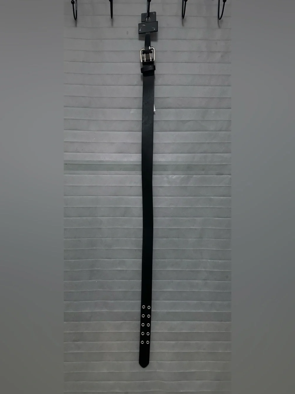 New Target Art Class Kids Black Belt with Silver Buckle & Grommets Size Large